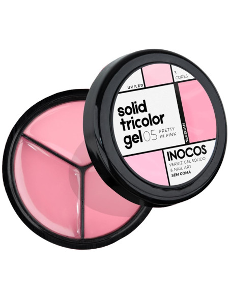 Solid Tricolor Gel 05 Pretty in Pink - INOCOS INOCOS Solid Tricolor Gel 