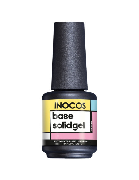 Verniz Base Solid Gel 15ml  - INOCOS INOCOS Solid Tricolor Gel 