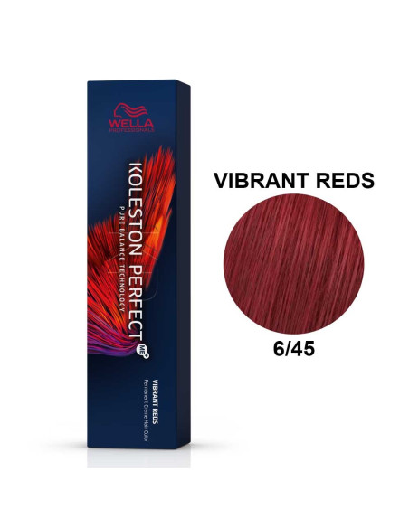 Koleston Perfect ME+ Vermelhos Vibrantes 6/45 Louro Escuro Cobre Acaju 60ml - Wella Professionals Wella Koleston Perfect