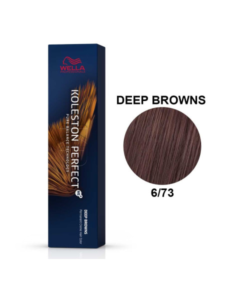 Koleston Perfect ME+ Castanhos Profundos 6/73 Louro Escuro Marron Dourado 60ml - Wella Professionals Wella Koleston Perfect