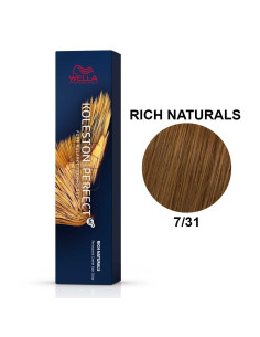 Koleston Perfect ME+ Naturais Ricos 7/31 Louro Médio Dourado Cinza 60ml - Wella Professionals Wella Koleston Perfect