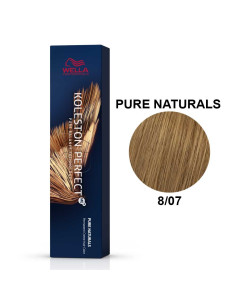 Koleston Perfect ME+ Naturais Puros 8/07 Louro Claro Natural Marron 60ml - Wella Professionals Wella Koleston Perfect