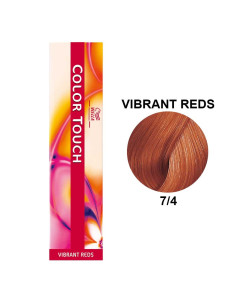 Color Touch Vermelhos Vibrantes 7/4 Louro Médio Cobre 60ml - Wella Professionals | Colour Touch | WELLA