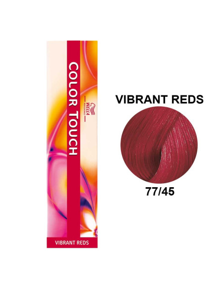 Color Touch Vermelhos Vibrantes 77/45 Louro Médio Intenso Cobre Acaju 60ml - Wella Professionals Colour Touch