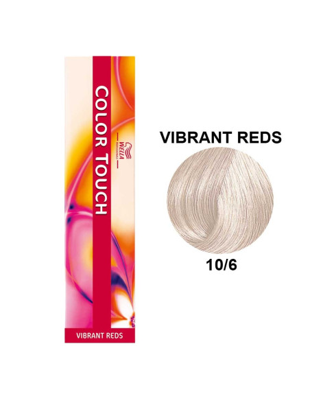 Color Touch Vermelhos Vibrantes 10/6 Louro Super Claro Violeta 60ml - Wella Professionals Colour Touch