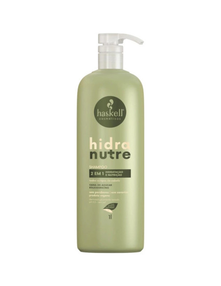 Shampoo Hidranutre Haskell 1L Hidratação e Nutrição Todo o Tipo de Cabelos Haskell  Hidranature