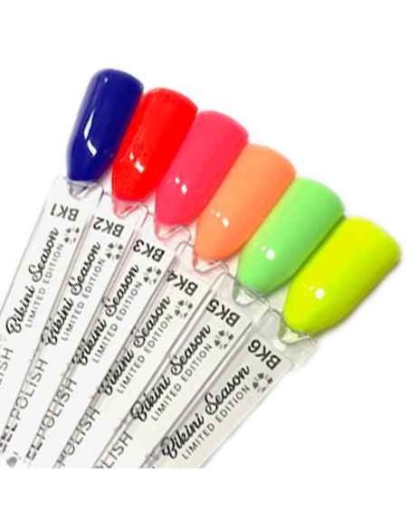 Verniz Gel BK6 - Amarelo Néon - Bikini Season - Andreia Gel Polish Andreia