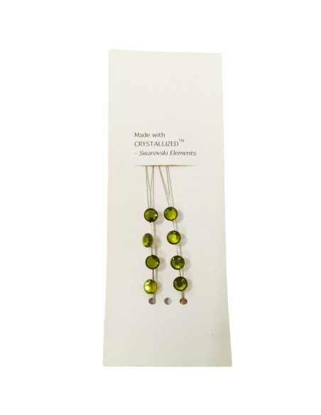 Cristais para Enfeite de Cabelo Swarovski Elements GREEN Acessórios Outlet