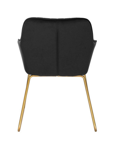Cadeira de Manicure em Veludo Preto – Conforto Ergonómico com Design Sofisticado