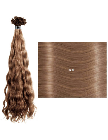 Extensões Frisadas (55/60cm) com Queratina M SHE Extensões de Cabelo
