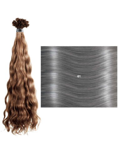 Extensões Frisadas (55/60cm) com Queratina M SHE Extensões de Cabelo