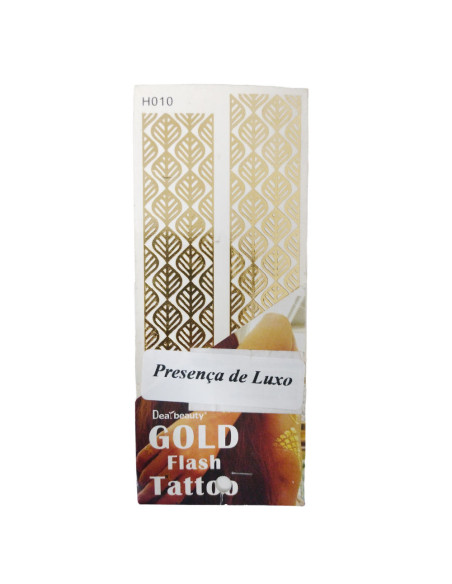 Tatuagem temporária nº13 Dourado Maquilhagem Outlet