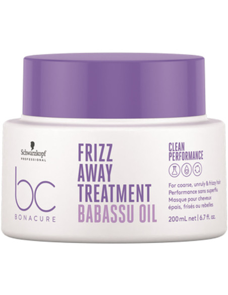 Máscara Schwarzkopf Bonacure Frizz Away 200ml Anti Frizz Schwarzkopf BC Frizz Away