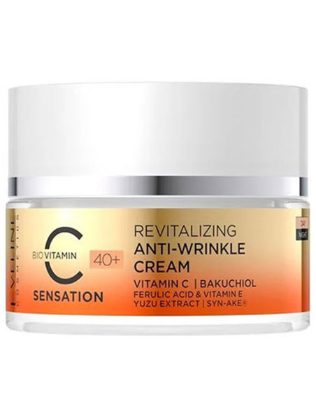 Creme de Rosto Dia+Noite Eveline Cosmetics C Sensation 40ml Revitalizante 40+ Creme de Rosto