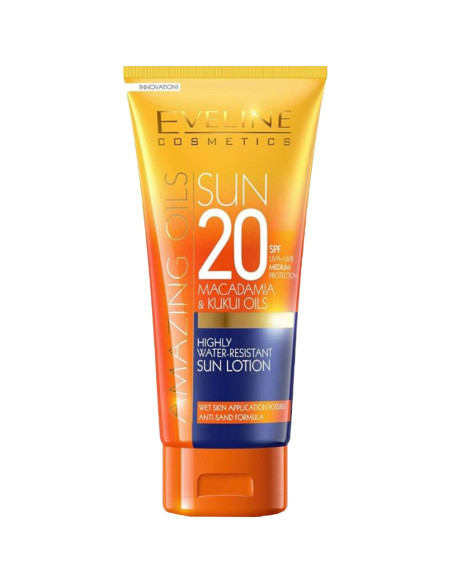 Protetor Solar Eveline Cosmetics Amazing Oils 200ml SPF20 Protetor Solar