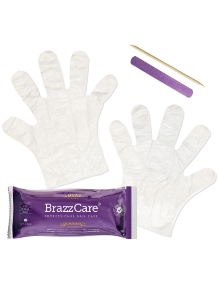 BrazzCare Sapatilhas e Luvas Caixa Mix 90 Unidades - BalbPharm Institute Descartáveis Manicure