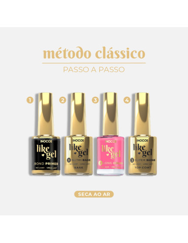 Verniz Like Gel INOCOS 173 Rosa Pop Art 11ml INOCOS Verniz Like Gel 