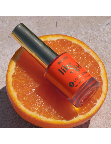 Verniz Like Gel INOCOS 176 Laranja Brasa 11ml INOCOS Verniz Like Gel 