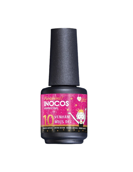 Venham mais Dez 15ml - Coleção Parabéns INOCOS INOCOS Verniz Gel