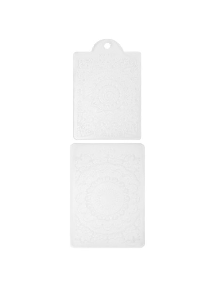Carimbo Nail Art Cobre em Silicone XXL + 2 Placas Decorativas Decoração de Unhas