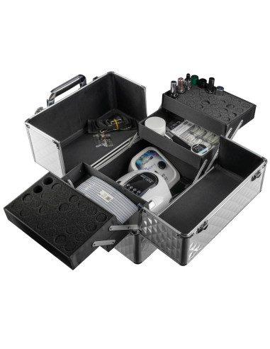 Mala de Cosmética Profissional 3D Alumínio Malas Manicure