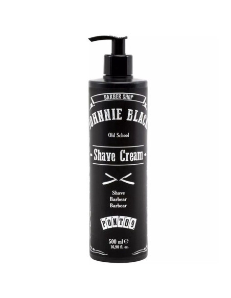 Creme de Barbear Jhonnie Black Barba 500ml Barbearia Outlet