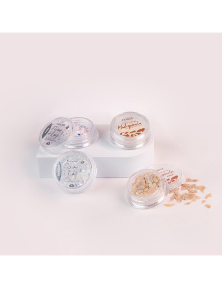 Flocos de Luz Holográficos INOCOS Rosa INOCOS Nail Art