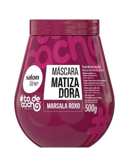 Máscara Matizadora Salon Line Todecacho Marsala Roxo 500g Máscara Matizadora Salon Line