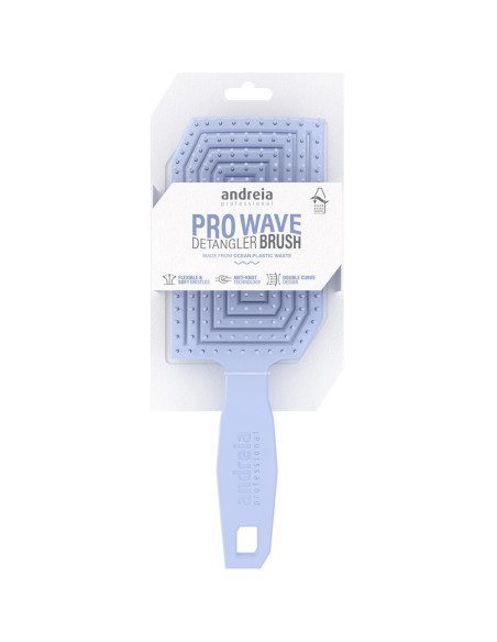 Escova de Cabelo Andreia Pro Wave Detangler Azul Escovas Andreia
