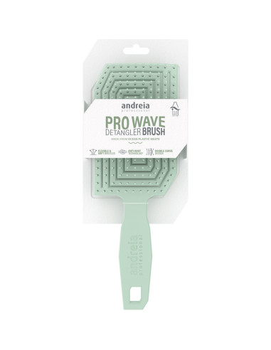 Escova de Cabelo Andreia Pro Wave Detangler Verde Escovas Andreia