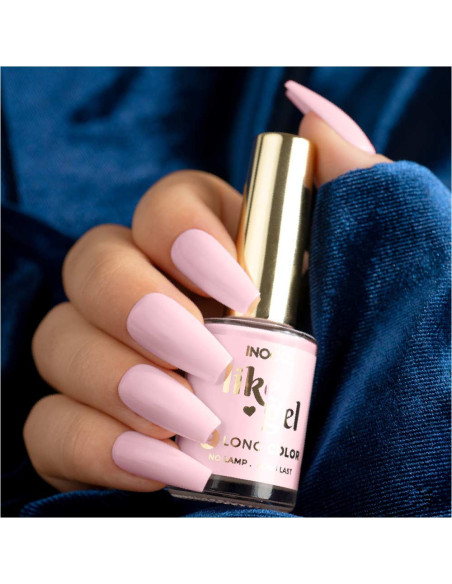 Verniz Like Gel INOCOS 177 Rosa Suave 11ml INOCOS Verniz Like Gel 
