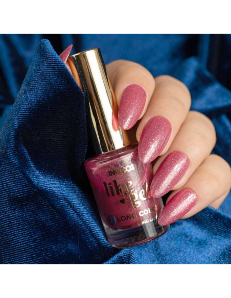 Verniz Like Gel INOCOS 181 Glitter Nude Intenso 11ml INOCOS Verniz Like Gel 