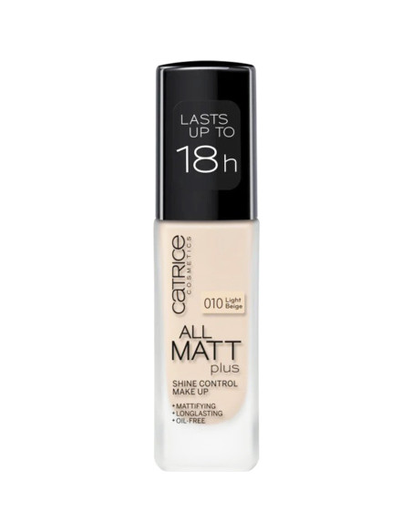 Base de Maquilhagem Catrice All Matt Plus Anti Brilho 010 Light Beige 30ml Catrice Cosmetics Outlet