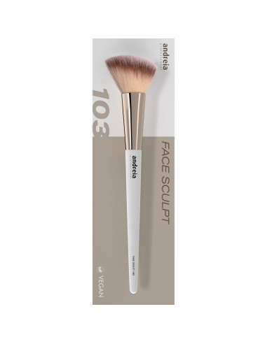 Pincel de Pó Andreia Professional Face Sculpt 103 Essenciais de Maquilhagem Andreia