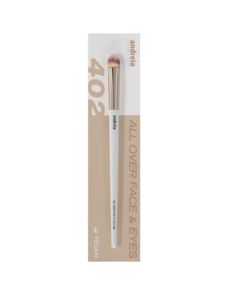Pincel de Rosto e Olhos Andreia Professional All Over Face & Eyes 402 Essenciais de Maquilhagem Andreia