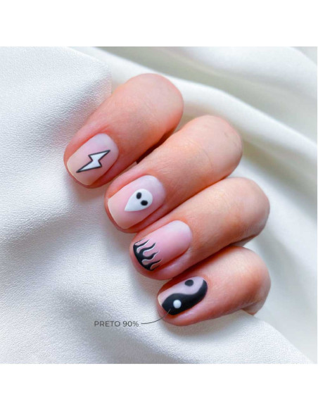 Verniz Gel Inocos You & Me Preto YM6 15ml