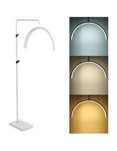 Candeeiro Led de Pé Glamour para Estética em Preto, iluminação profissional 2