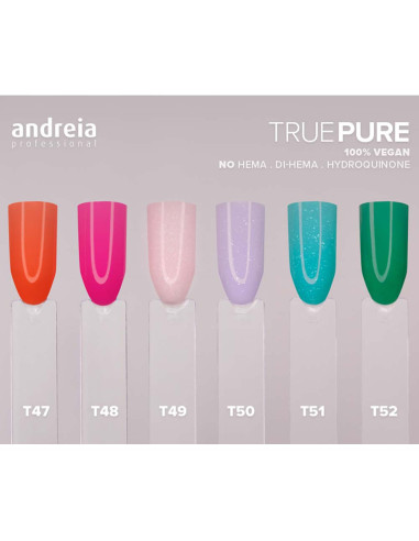 Coleção Verniz Gel True Pure New Colors Gel Polish Andreia 0% Plastic