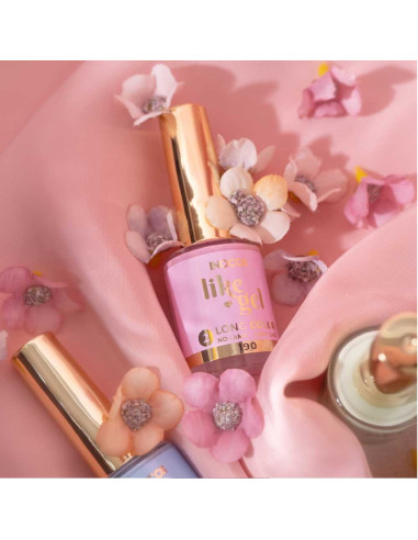 Verniz Like Gel INOCOS 190 Magenta Pastel 11ml efeito gel s/lâmpada