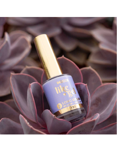 Verniz Like Gel INOCOS 191 Ametista Pastel 11ml efeito gel s/lâmpada