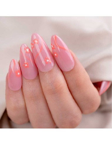 Nail Liner Inocos Coral Pastel 8ml| Ideal para Nail Art e Manicure Francesa.