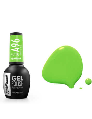 Verniz Gel A96 Ricki Parodi Euphoric Ibiza 10.5ml Verde Flourescente