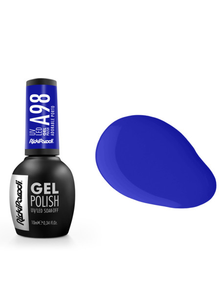 Verniz Gel A98 Ricki Parodi Adorable Porto 10.5ml Azul Flourescente