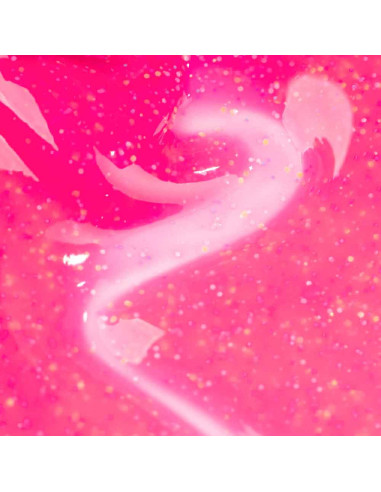 Verniz Gel Inocos Efeito Lollipop LP4 15ml,  Laranja Glitter Colorido