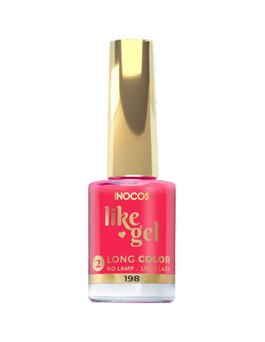 Verniz Like Gel INOCOS 198 Rosa Groselha 11ml