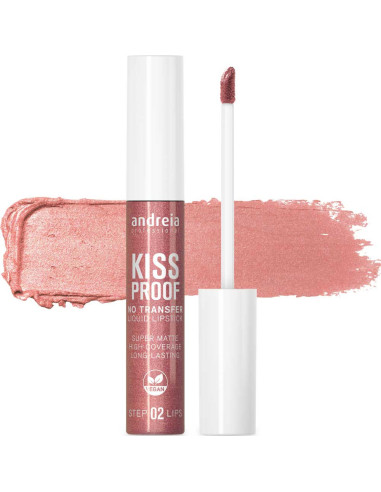 Batom Andreia Profissional KISS PROOF: Batom Líquido Cor 20 Pink Aura