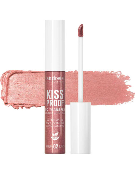 Batom Andreia Profissional KISS PROOF: Batom Líquido Cor 20 Pink Aura