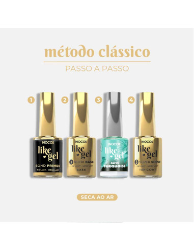 Verniz Like Gel Inocos Color Fruit - NOS ALIVE Turquoise 11ml