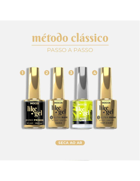 Verniz Like Gel Inocos Color Fruit - NOS ALIVE Lime 11ml