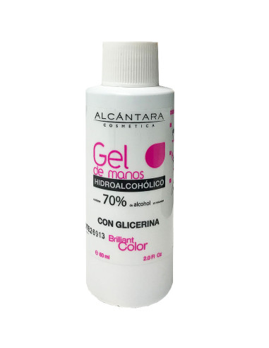 Álcool Gel Desinfetante Alcántara Brilliant Color 60ml